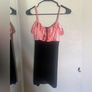 Venus mini dress with zipper top